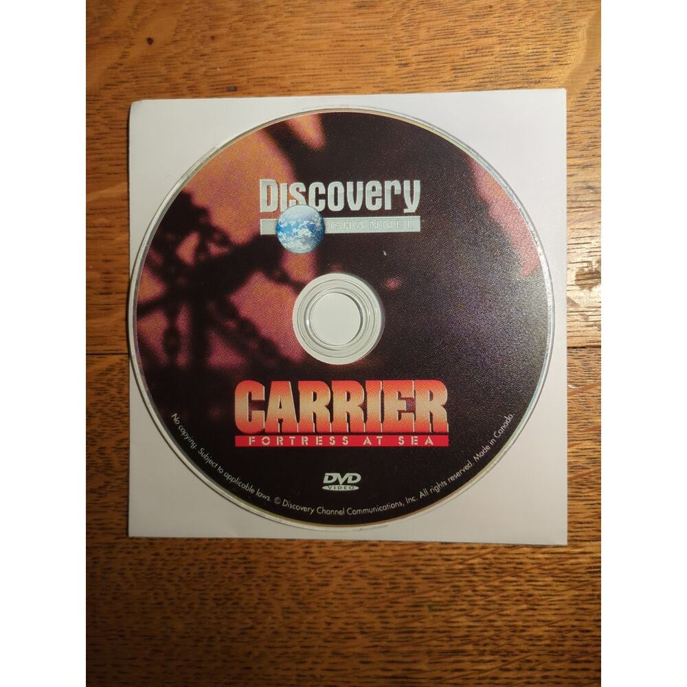CARRIER FORTRESS AT SEA US Navy Discovery Channel DVD Disc Only
